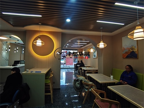 銀川餐廳裝修設(shè)計項目|津都華麗設(shè)計