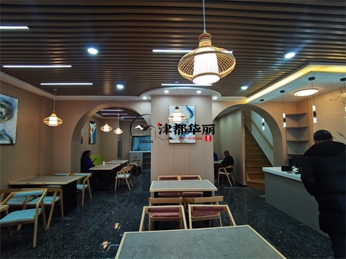 銀川餐廳裝修設(shè)計項目|津都華麗設(shè)計